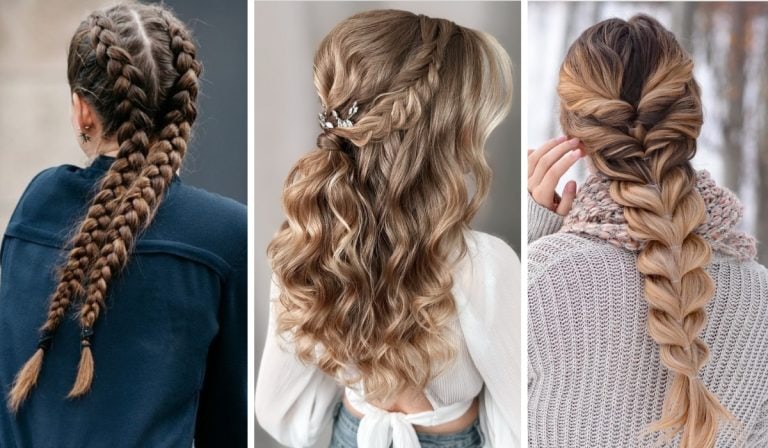 Biglist of trending winter hair braids you'll want to copy