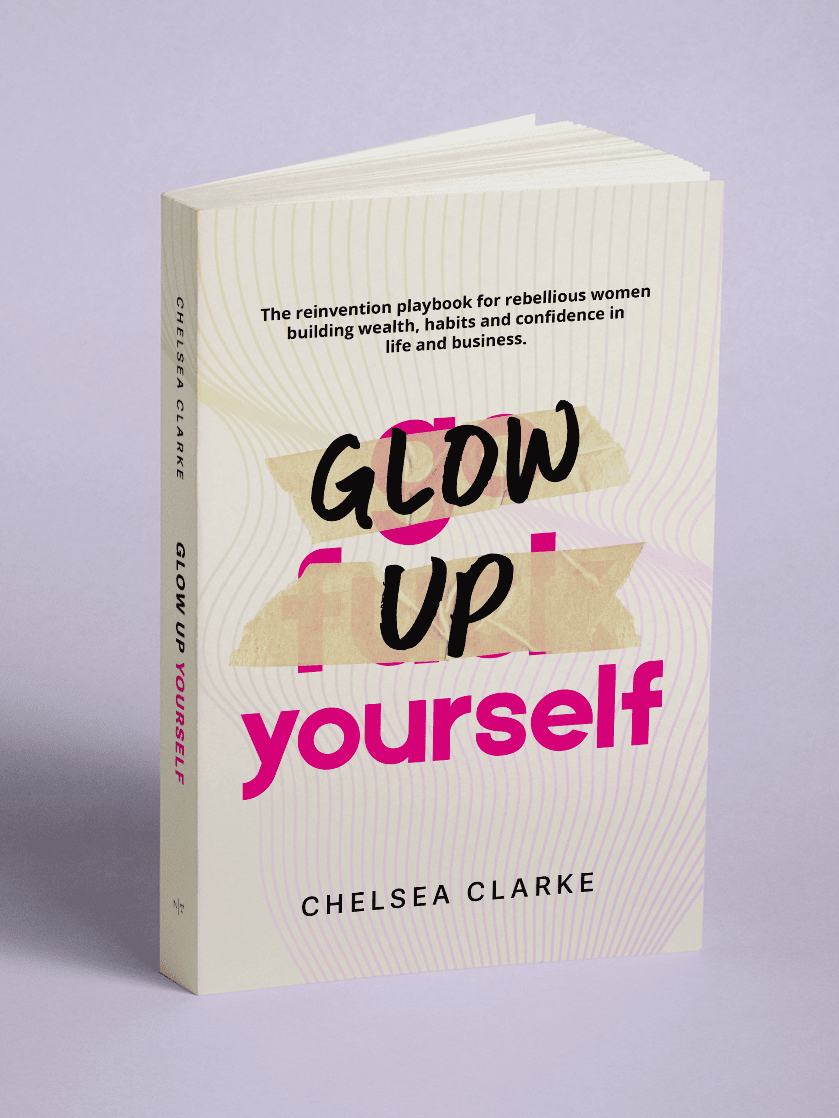 Glow Up Yourself book cover by Chelsea Clarke