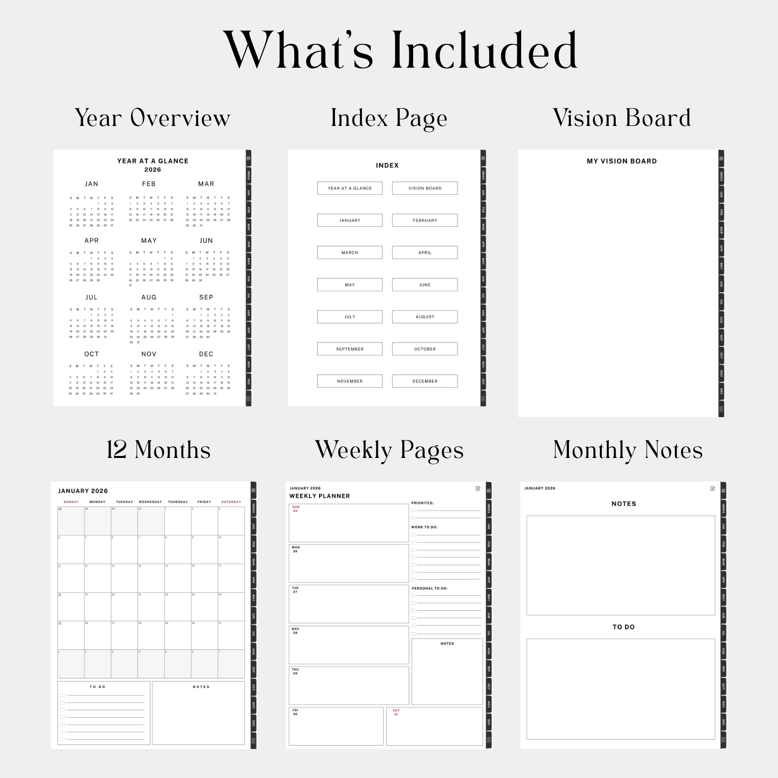 2 7 Free Monthly 2026 Digital Planner (Sage Green)