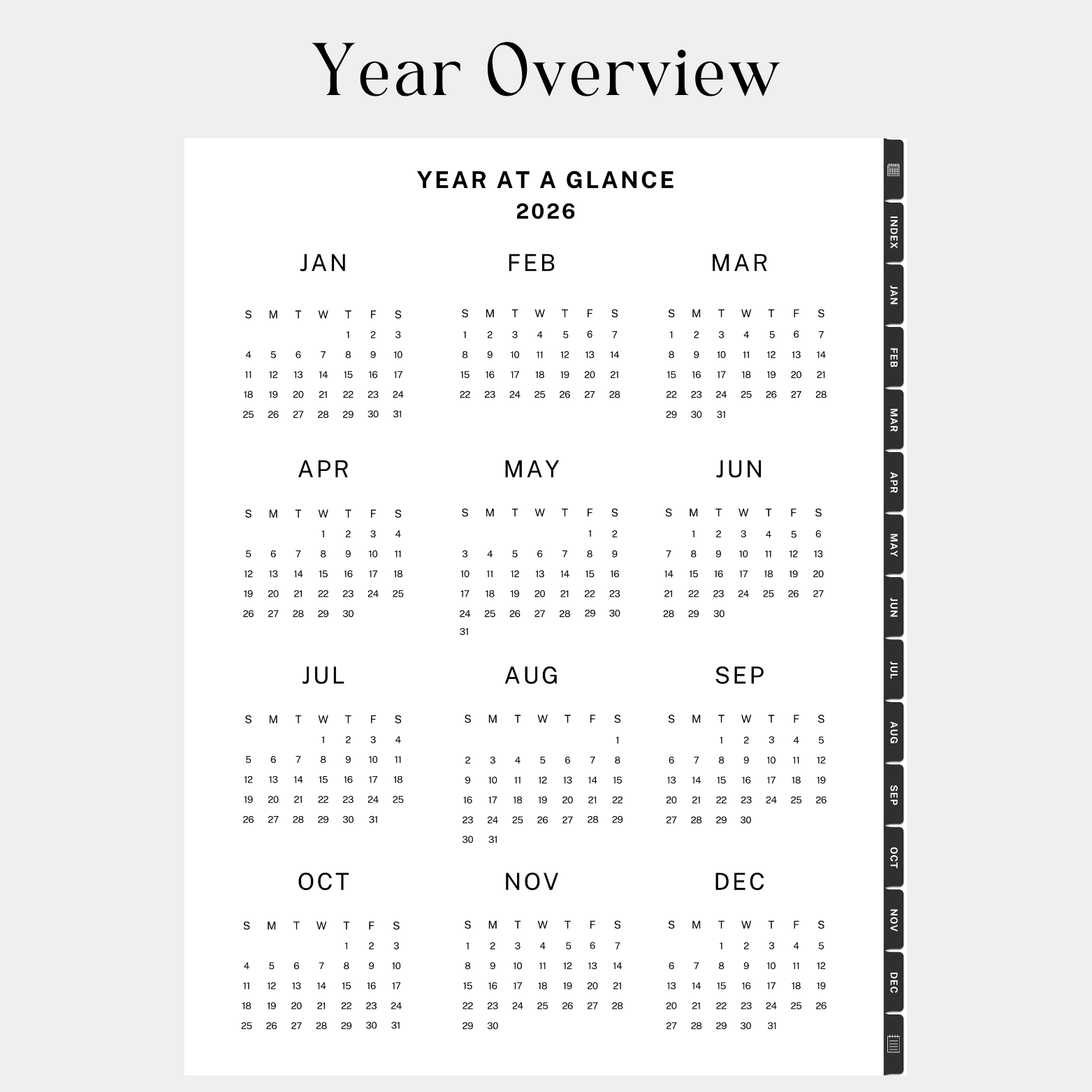 3 5 Free Monthly 2026 Digital Planner (Soft Pink)