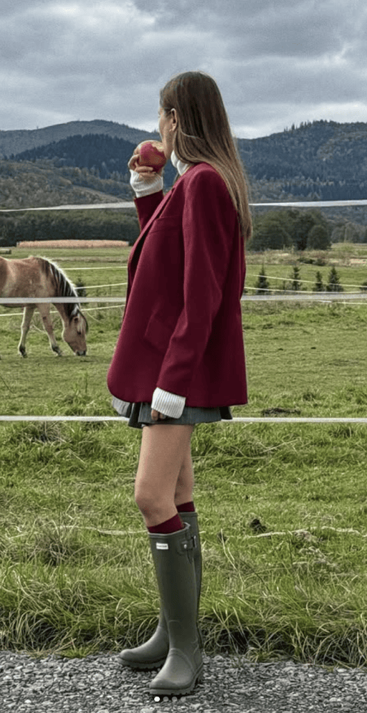 green hunter rain boots fall shoe trends