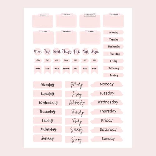 1 2 Free Digital Sticker Sheets