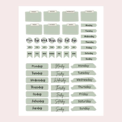 3 2 Free Digital Sticker Sheets