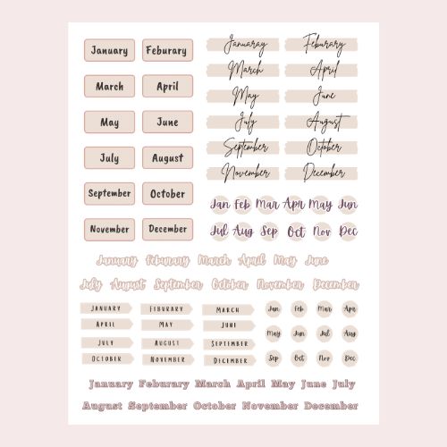 5 2 Free Digital Sticker Sheets