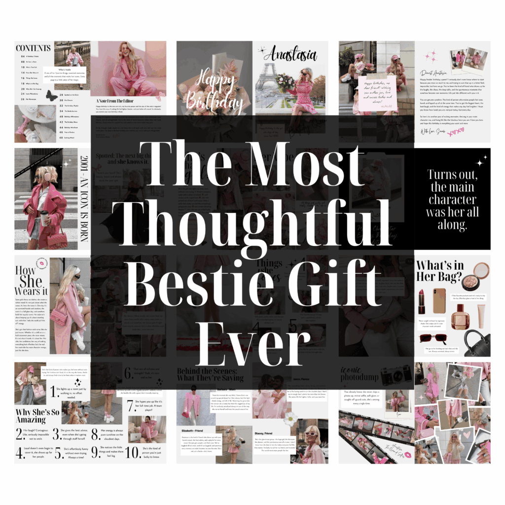 birthday magazine canva template