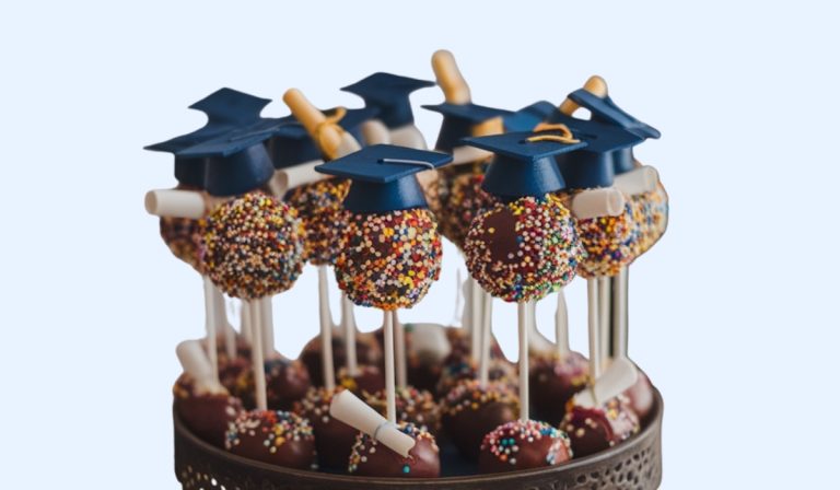 a display of graduation cake pops example of super creative graduation party food ideas to try