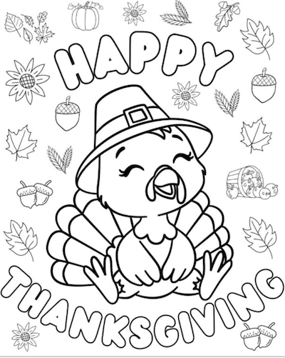 thanksgiving colouring