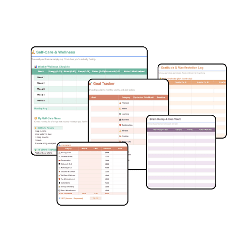 monthly momentum planner gola calendar